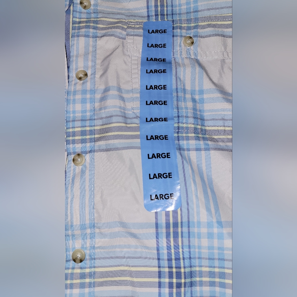 Women's Blue Plaid Shirt - Picture 3 of 7